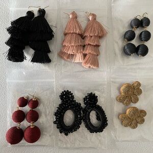 6 pairs of earrings - all for one price